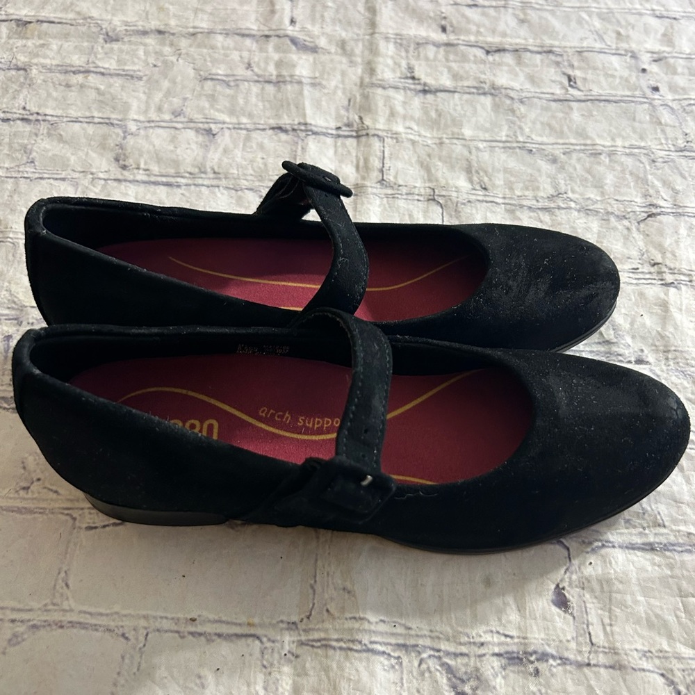 MUNRO ARCH SUPPORT LEATHER SUEDE MARYJANE WOMEN’S FLATS SIZE 8.5SS